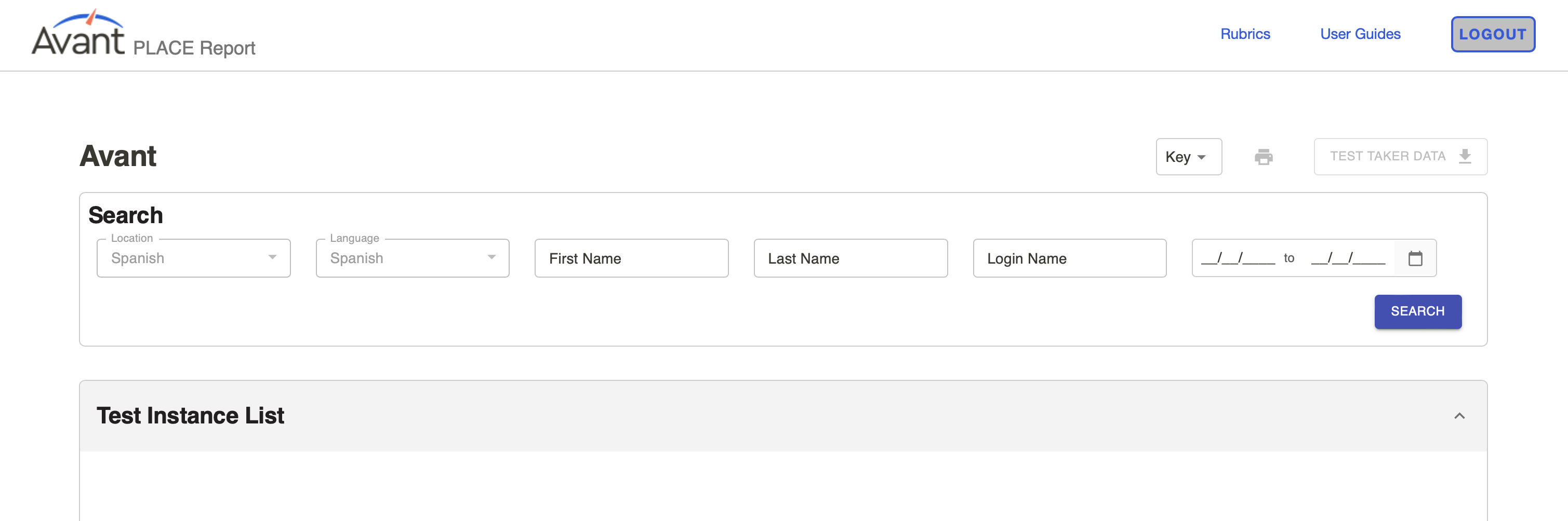 PLACE Reporting Guide Avant Assessment